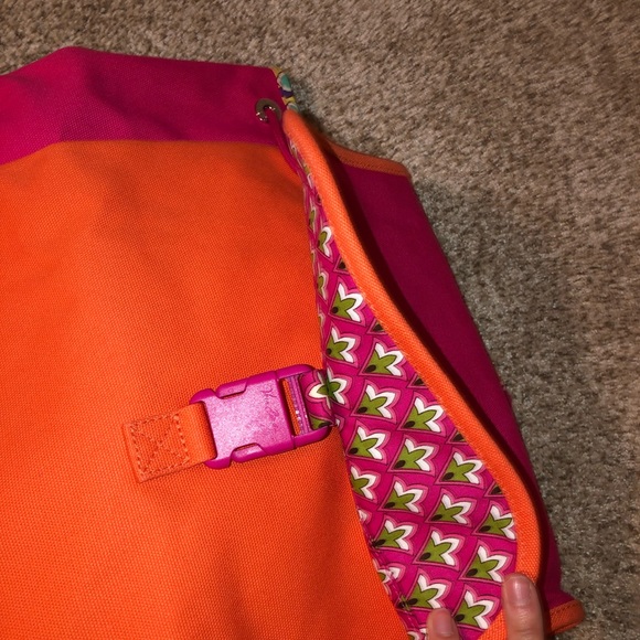 NWT Vera Bradley pink swirls campus backpack Breast cancer retired pattern pink - Picture 3 of 6